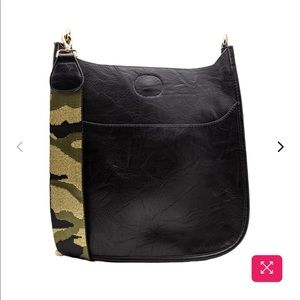 Ahdornded Black Vegan Crossbody  bag-NWT